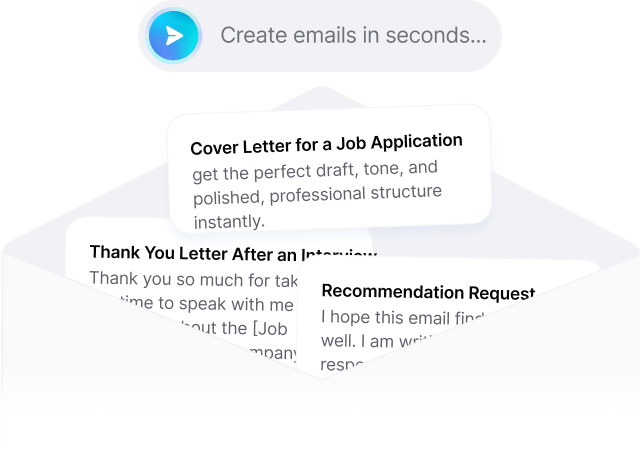 Type intent – get the perfect draft, tone, and polished, professional structure instantly.